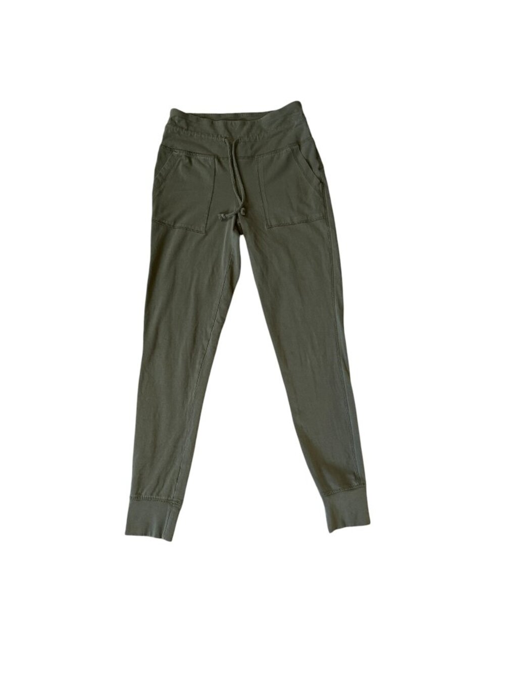 Wild Fable olive green jogger style pants with pockets and a drawstring waist S